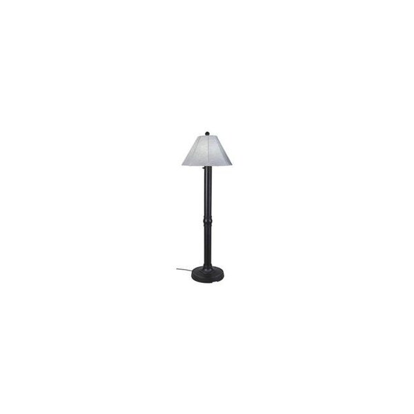 Patio Living PatioLiving 67620 Seaside Black Body & Canvas Granite Sunbrella Shade Fabric Floor Lamp 67620 - main